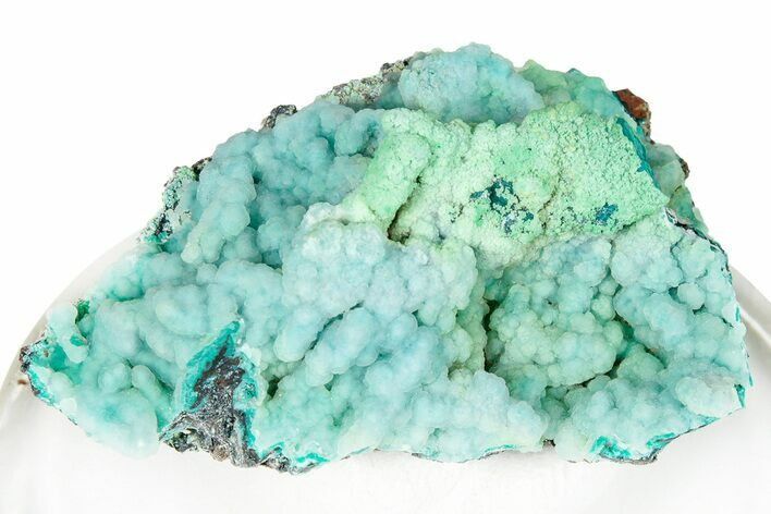 Vibrant Green Conichalcite with Chrysocolla - Namibia #247967